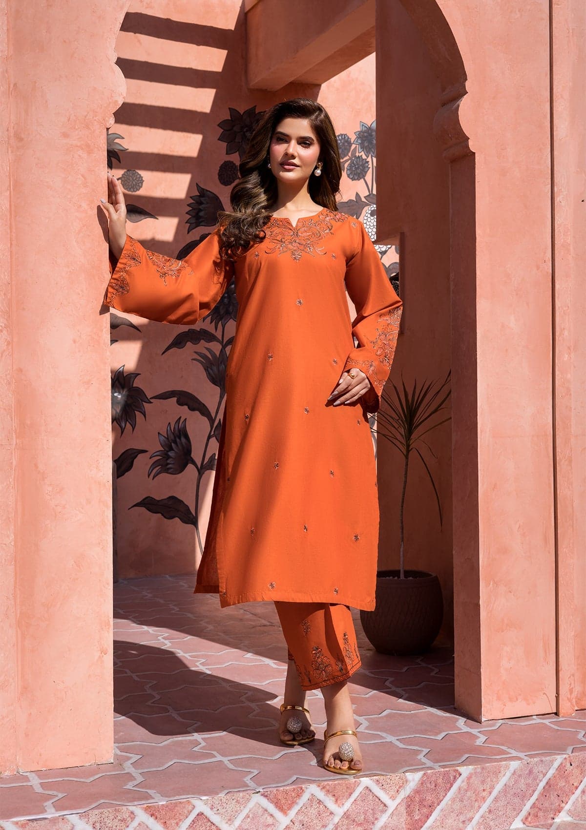 Rania Corded Embroidery Kurta