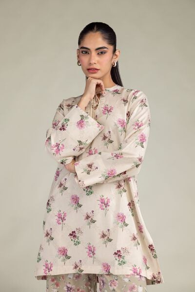 Lilac Floral Lawn 2-Piece — Cream & Sage