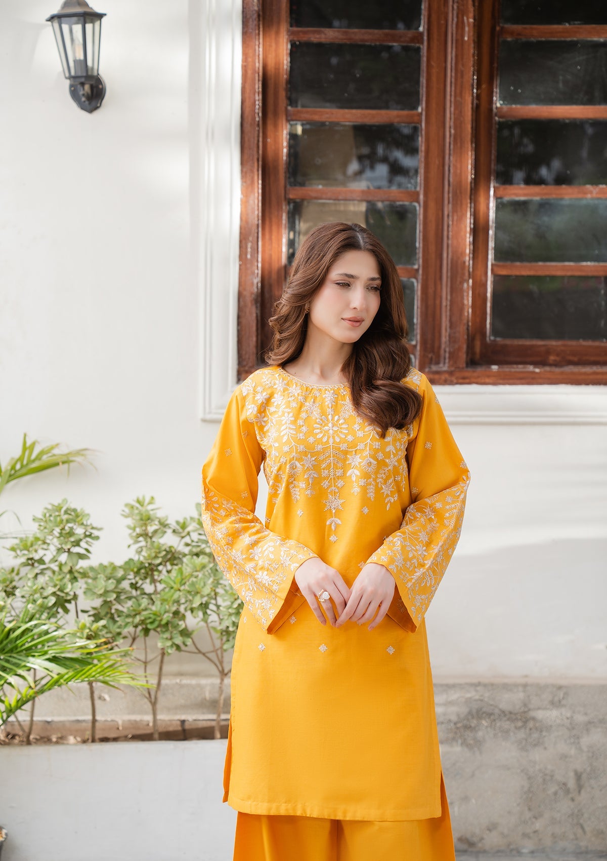 Printed Lawn Party Suit — Soft Mint